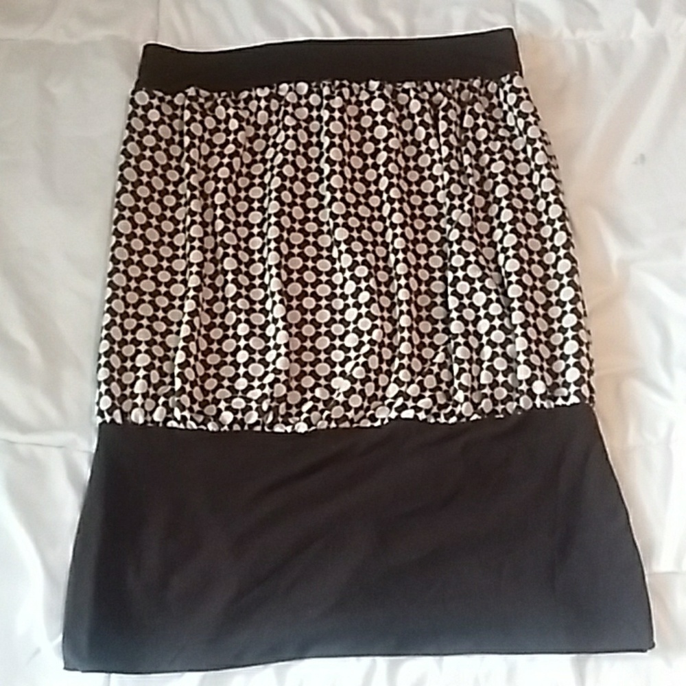 Brown and cream tube top